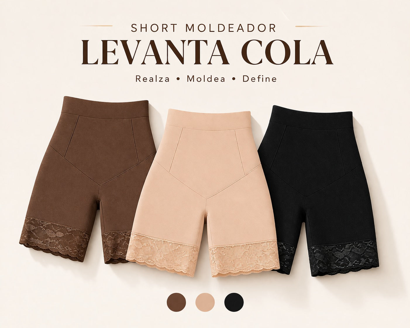 SHORT MOLDEADOR LEVANTA COLA