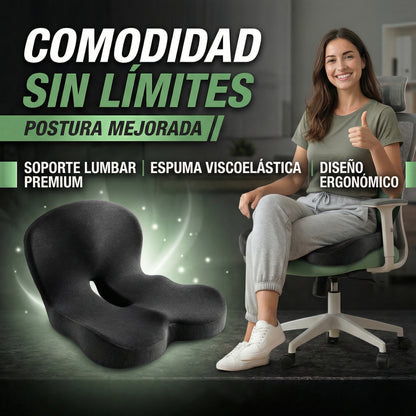 Cojín Ergonómico Ortopédico para Espalda y Cadera.