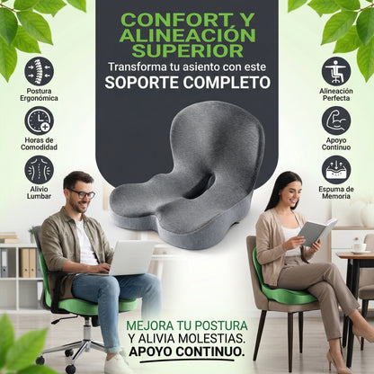 Cojín Ergonómico Ortopédico para Espalda y Cadera.